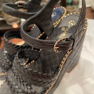 Chanel Wedge Sandals